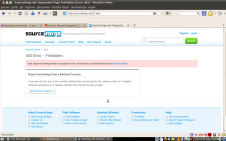No acceso a SourceForge