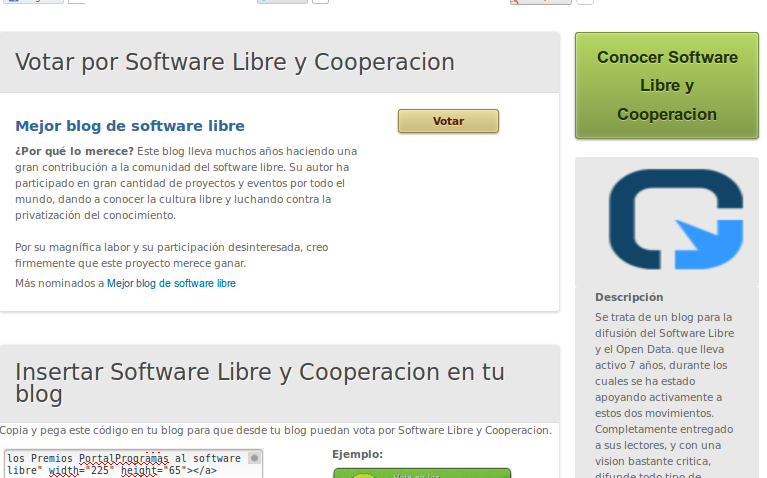 Mejor Blog Software Libre